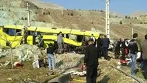 واژگونی اتوبوس دانشجویان دانشگاه علوم و تحقیقات