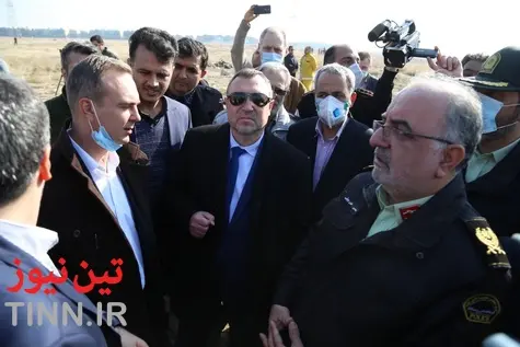 بازدید سفیر اکراین از محل حادثه سقوط هواپیمای اوکراینی حوالی فرودگاه امام 