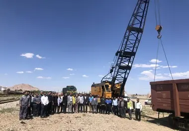 برگزاری مانور ریلی در ایستگاه شاهرود