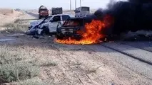 برخورد 2 خودرو در جاده شوتشر - شعیبیه یک کشته و 2 زخمی برجای گذاشت