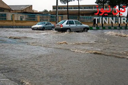 آب گرفتگی معابر در زاهدان