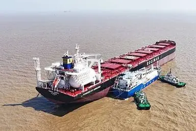 First Commercial Ship-to-Ship Green Ammonia Bunkered in China