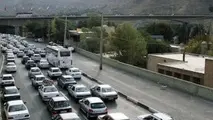 ترافیک‌ سنگین در آزادراه قزوین-کرج و جاده شهریار-تهران/14 جاده مسدود است