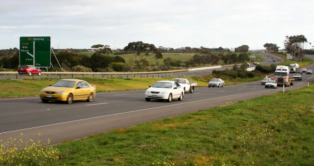 Major repair works underway at Princes Highway in Victoria, Australia