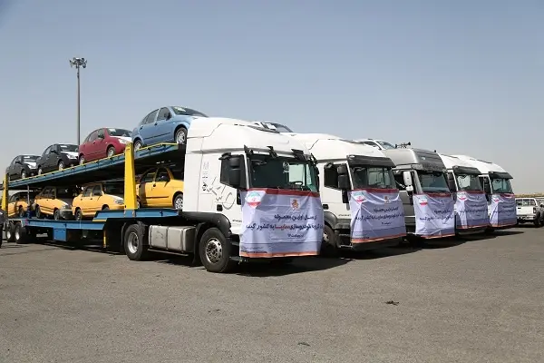 نخستین محموله صادرات خودرو به گینه رسید