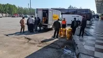توزیع روغن با نرخ دولتی بین رانندگان حمل‌ و نقل کالا در اهواز
