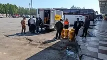 توزیع روغن با نرخ دولتی بین رانندگان حمل‌ و نقل کالا در اهواز
