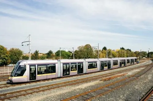  Dublin receives first 55m-long Citadis LRV 