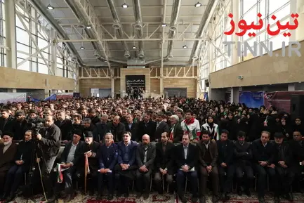 مراسم افتتاح راه آهن میانه - بستان آباد