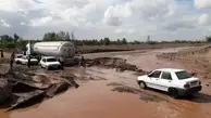 جاده بجنورد به گرگان به دلیل سیلاب مسدود شد