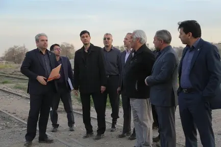 بازدید مدیرعامل راه آهن از محل احداث ترمینال قطار پرسرعت مشهد (3)