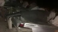 مرگ راننده با انحراف به چپ خودرودرمحور ساوه -سلفچگان 