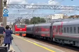 فیلم| بازگشت قطار کره شمالی به روسیه پس از پنج سال 