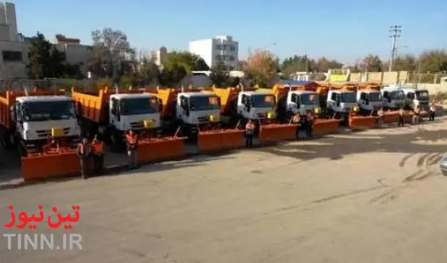 تجهیز ۲۰ دستگاه ماشین آلات راهداری به منظور ارائه خدمات در زمستان در محورهای شهرستان شیروان