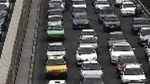 ترافیک در باند جنوبی آزادراه کرج - قزوین سنگین است