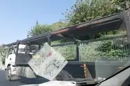 حمل میلگرد بدون مهار در بزرگراه چمران/ جای خالی نظارت پلیس 