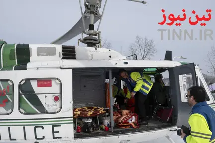 امدادرسانی اورژانس هوایی به مناطق برفی گیلان