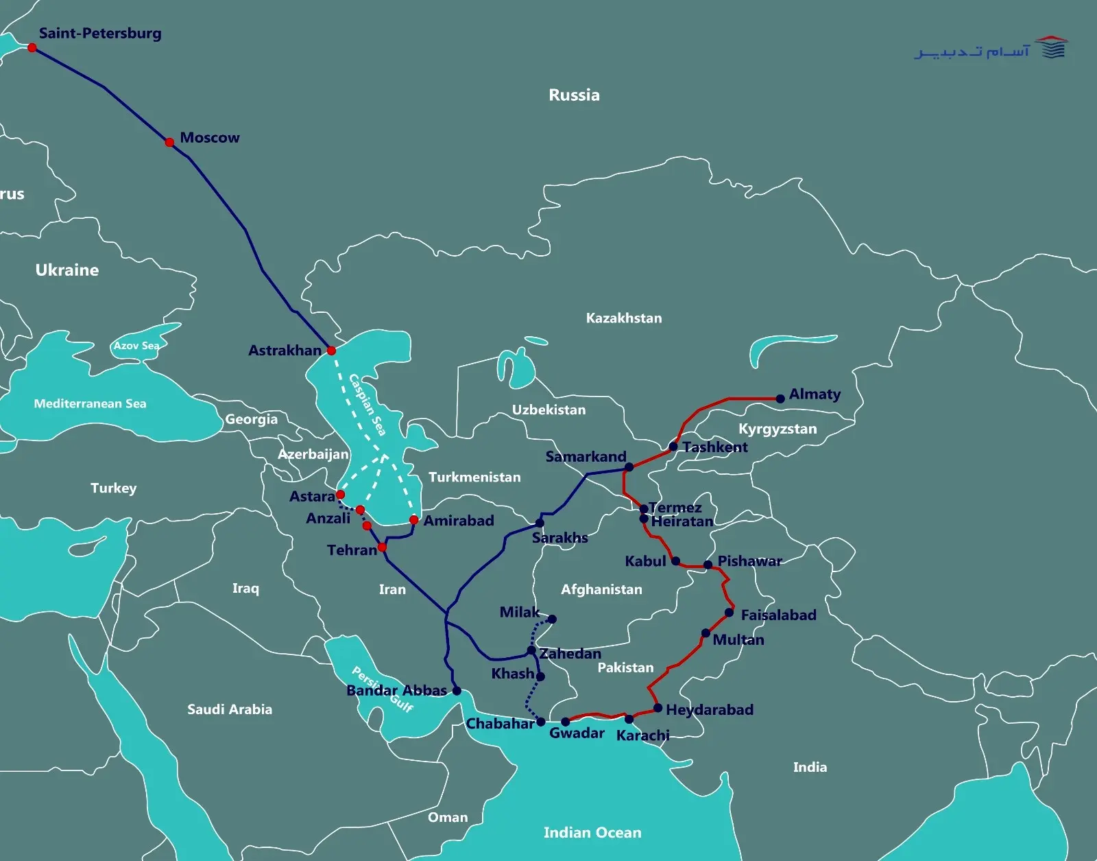 راه آهن ترانس افغان مورد تاکید اعضای اجلاس آسیای مرکزی و خلیج فارس