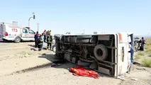 21 مصدوم در واژگونی مینی بوس
