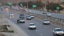 کاهش ۱۰ درصدی تردد در محورهای برون شهری نسبت به دیروز