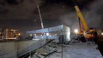 آغاز نصب عرشه پل شرق به شمال تقاطع ستاری-فهمیده