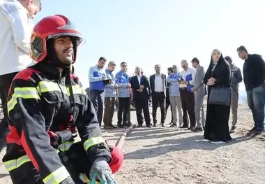 مانور «لحظه صفر» در ایستگاه راه آهن مشهد برگزار شد