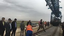 آغاز عملیات ریل گذاری  ایستگاه ریلی جلال‌آباد کرمان