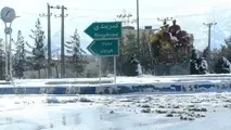 احتمال مسدود کردن مسیرهای خروجی تفت یزد بعلت بارش برف و یخبندان