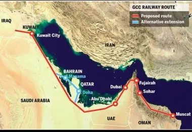 کشورهای عربی منطقه خلیج فارس با راه آهن به یکدیگر متصل می شوند
