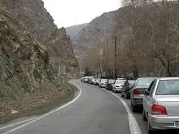 ترافیک نیمه سنگین در کرج-چالوس
