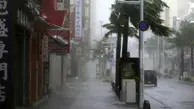  طوفان ژاپن بیش از هزار پرواز را لغو کرد