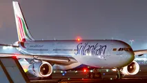 SriLankan Airlines Airbus A330 Bursts Tyre on Landing