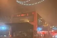 آتش گرفتن اتوبوس BRT خط یک بر اثر نقص  فنی