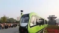 فیلم| تست قطار برقی بدون ریل در چین