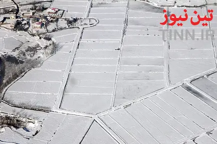 تصاویر هوایی از مناطق روستایی و ییلاقی مازندارن پس از بارش سنگین برف