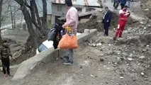 ریزش وحشتناک کوه در روستای پیت سرا سوادکوه