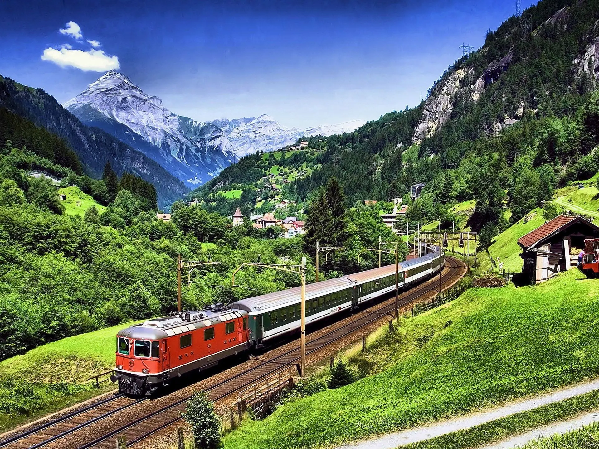 راه پر‌پیچ و خم سوئیس در حمل‌ونقل ریلی