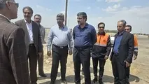 بازدید رئیس سازمان راهداری از پروژه بهسازی و آسفالت محور شهربابک – هرات در استان کرمان‌