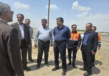 بازدید رئیس سازمان راهداری از پروژه بهسازی و آسفالت محور شهربابک – هرات در استان کرمان‌