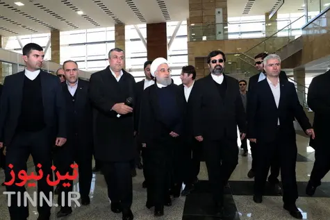 افتتاح ترمینال یک فرودگاه اردبیل توسط رئیس‌جمهور