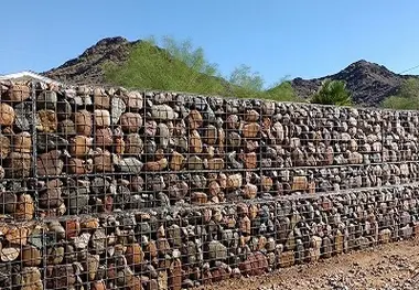 احداث  124 متر دیوار گابیونی در بابل