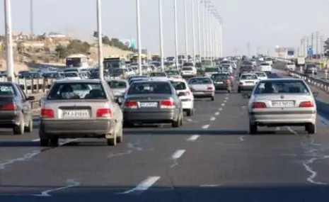 ترافیک سنگین در آزادراه قزوین_کرج 