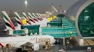 شکر گزاری مرد عرب از جاری شدن سیل در فرودگاه دبی