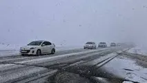  ​جاده‌های همدان برفی است 