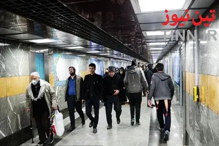 خدمت رسانی مترو در آیین تشییع سردار شهید قاسم سلیمانی
