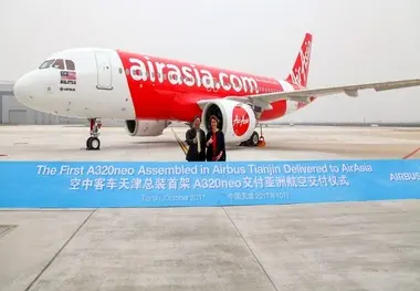First A320neo Assembled in Tianjin Delivered to AirAsia