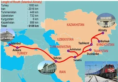 انسداد ناشی از ازدحام در خطوط ترانزیت ریلی قزاقستان؛ سهم ایران از چین-اروپا همچنان صفر 