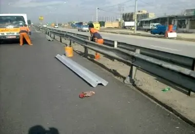 تعمیر و نصب گاردریل در ۴۰۰ کیلومتر جاده های بوشهر؛ ارتقای ایمنی و کاهش سوانح رانندگی