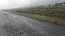 تصاویری از آسفالت نامناسب محور دورود به ازنا 