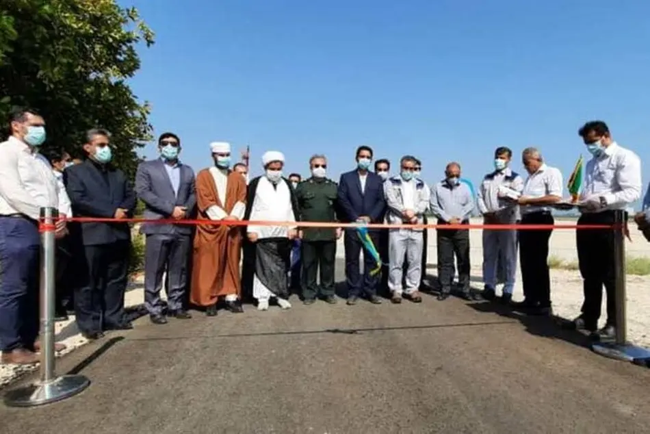 جاده رینگ امنیتی و ایمنی فرودگاه خارگ افتتاح شد
